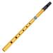 GYZEE Irish Whistle Flute C/D Key Ireland Tin Penny Whistle 6 Hole Flute Instrument(Gold C Key)