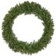 Pre-Lit Rockwood Pine Artificial Christmas Wreath 36-Inch Warm White LED Lights - 36"