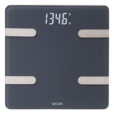 Taylor Bluetooth Smart Body Composition Scale for Body Weight, Charcoal