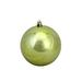 Green Kiwi Shatterproof Shiny Christmas Ball Ornament 4" (100mm)
