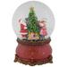 6" Mr. & Mrs. Claus Decorating Christmas Tree Musical Water Globe