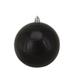 Shiny Jet Black Shatterproof Christmas Ball Ornament 4" (100mm)