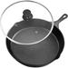 Kitchen Pre-Seasoned Cast Iron Skillet with Lid - Frying Pan