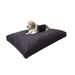 Dog Bed Bean Bag Bed for All Dogs Extra Plush Faux Fur Rectangle Pat Sleeping Mat with Liner and Durable Canvas Cover Brown