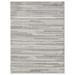 HomeRoots 473683 2 x 4 ft. Gray Abstract Striped Indoor or Outdoor Area Rug