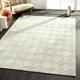 Vlora Modern Geometric Hi-Low Indoor Outdoor Area Rug Light Gray 7 9 x 9 9