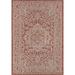 JONATHAN Y JONATHAN Y Rozetta Medallion Textured Weave Indoor/Outdoor Area Rug 3 X 5 - Red/Taupe