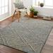 Hauteloom Atsuo Living Room Bedroom Patio Outdoor Area Rug - Blue Gray Brown - 6 7 x 9