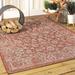 JONATHAN Y JONATHAN Y Sinjuri Bohemian Textured Weave Floral Indoor/Outdoor Area Rug 5 X 8 - Red/Taupe