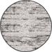 Unique Loom Outdoor Modern Collection Area Rug Charcoal 3 0 x 3 0 Round