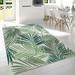 Paco Home Indoor & Outdoor Rug - Jungle Design with Green Palm Trees Green 3 3 x 6 7 3 x 5 Runner Outdoor Indoor Living Room Patio Rectangle
