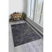 LaModaHome Area Rug Non-Slip - Grey Aged geometric Soft Machine Washable Bedroom Rugs Indoor Outdoor Bathroom Mat Kids Child Stain Resistant Living Room Kitchen Carpet 2.7 x 6.6 ft