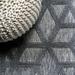 JONATHAN Y JONATHAN Y Peralta Neutral Geometric Indoor/Outdoor Area Rug 2 X 8 - Dark Gray