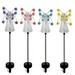 Angel Solar Garden Stake Light Decorated with Flower Wings & Energy Efficiency Outdoor Decorations for Patios Lawns Gardens