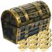 1 Set of Tiny Wealth Luck Golden Ingot Decors Golden Ingot Ornaments for Decor Mini House Supplies