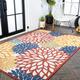 JONATHAN Y JONATHAN Y Atrani Floral Indoor/Outdoor Area Rug 5 X 8 - Cream/Red/Blue