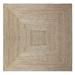 Casavani Handmade Geometric Beige Jute Dhurrie Living Room Square Area Rug Office/Home Floor Carpet Outdoor Rug 3x3 feet