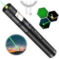 Green High Power Laser Pointer Long Range Laser Pointer High Power Flashlight Rechargeable Power Pointer for USB