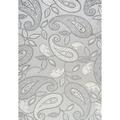 JONATHAN Y JONATHAN Y Gordes Paisley High-Low Indoor/Outdoor Area Rug 5 X 8 - Light Gray/Ivory