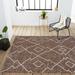 JONATHAN Y JONATHAN Y Derya Tribal Diamond Trellis Indoor/Outdoor Area Rug 4 X 6 - Brown/Beige