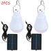 Dsseng 2Pack Solar Powered Lamp Portable Led Bulb Lights Solar Energy Panel Led Lighting for Camp Tent Night Fishing Emergency Lights Flash 110LM