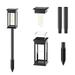 QIIBURR Yard Lights Outdoor Solar Powered Outdoor Floor Lamp Solar Powered Lights Decorative 2 Pack Solar Garden Lights for Garden Yard (21.65 H-2 Pack) in Ground Solar Lights Outdoor