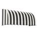 Awntech 5.375 ft Savannah Fixed Awning Acrylic Fabric Black/White Stripe