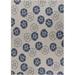 HomeRoots 5 x 7 ft. Navy Sand Dollars Indoor & Outdoor Area Rug - Navy Gray - 5 x 7