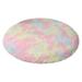 Zedker 40INCH Round Rug For Girls Bedroom Circle Rug For Room Carpet For Teen Girls Room Circular Rug For Nursery Room Fuzzy Plush Rug For Dorm Cute Room Decor For Baby