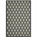 HomeRoots 5 x 7 ft. Beige Geometric Stain Resistant Indoor & Outdoor Rectangle Area Rug - Beige and Black - 5 x 7 ft.