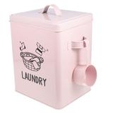 Iron Laundry Detergent Holder Canister Laundry Condensate Beads Bucket