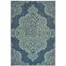 HomeRoots 9 x 13 ft. Navy Oriental Stain Resistant Indoor & Outdoor Rectangle Area Rug - Blue - 9 x 13 ft.