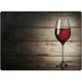 SKYSONIC Glass of Red Wine on A Wooden Background Area Rug 4 x5 Pet & Child Friendly Carpet for Living Room Bedroom Dining Room Indoor Outdoor Soft Rug Washable Non Slip Comfortable Area Rug