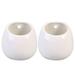 NUOLUX 2pcs Hanging Planter Outdoor Round Pots Wall Plant Containers Whiteware Ceramic Succulent Planter Flower Pot Vase without Hole (White)