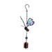 Butterfly Wind Chimes Iron Stained Glass Butterfly Wind Chimes Gifts for Mom Outdoor/Indoor Wind Chimes for Home Garden Window Yard Patio Lawn Decoration