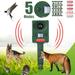 Solar Ultrasonic Animal Repeller Green - Powerful Yard Bird Dog Cat Skunk Deer Raccoon Repellent