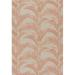 4 ft. 1 in. x 6 ft. Riviera Machine Made Transitional Rectangle Area Rug - Coral