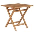 Gecheer Solid Teak Wood Folding Patio Table Durable and Stylish Perfect for Outdoor Gatherings Parcel