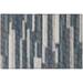 Yuma Indoor/Outdoor Grey Mid-Century Striped 1 8 x 2 6 Non-Skid Accent Rug