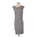Athleta Casual Dress - Sheath Scoop Neck Sleeveless: Gray Print Dresses - Women's Size Small