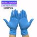 100Pcs Nitrile Food Grade Dishwashing Gloves Thickened Disposable Nitrile Gloves Anti-Sharp Object Disposable Gloves