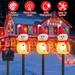 3Pcs Solar Powered LED Snowman Lights iMounTEK Snowman Stake Light IP55 Waterproof Christmas Yard Garden Lawn Party Outdoor Holiday Decorations Gifts Warm White