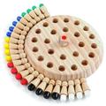 Arealer Children s Intelligent Toys Colorful Memory Chess Wooden Memory Matchstick Chess Game Memory Developing Chess Family Intellectual Toys