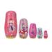 Nesting Dolls Fairy Nesting Dolls for Kids Adults Men Women Matryoshka Doll Fairy Girls Ornament Flower Fairy Traditional Stacking Toys Novelty Home Decor Balalaika Nesting Dolls Decoration