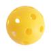 Wilitto Ball Toy Bright Colors Soft Hand-eye Coordination Multi-hole Colored Ball Kids Color Recognition Toy for Gift Yellow