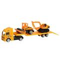 QIPOPIQ Clearance Car Toys Trucks Toy Flatbed Trailer Alloy Trailer Engineering Roller Excavator Truck Model Car Toys Flatbed