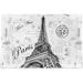 Dreamtimes Paris Eiffel Tower Wooden Jigsaw Puzzles Intellectual Entertainment Educational Puzzles Fun Game for Family Children and Adults 500 piecess