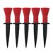 5 Pack Rubber Golf Tees Golf Tees Golf Equipment Golf Ball Holders Golf Tees Red Height 5.8cm