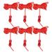 6pcs 4 Meter Guyline Tent Rope Reflective Rope Tent Cord with 2-Eye Rope Tensioners for Camping Hiking Backpacking Random Color Accessories (Red)