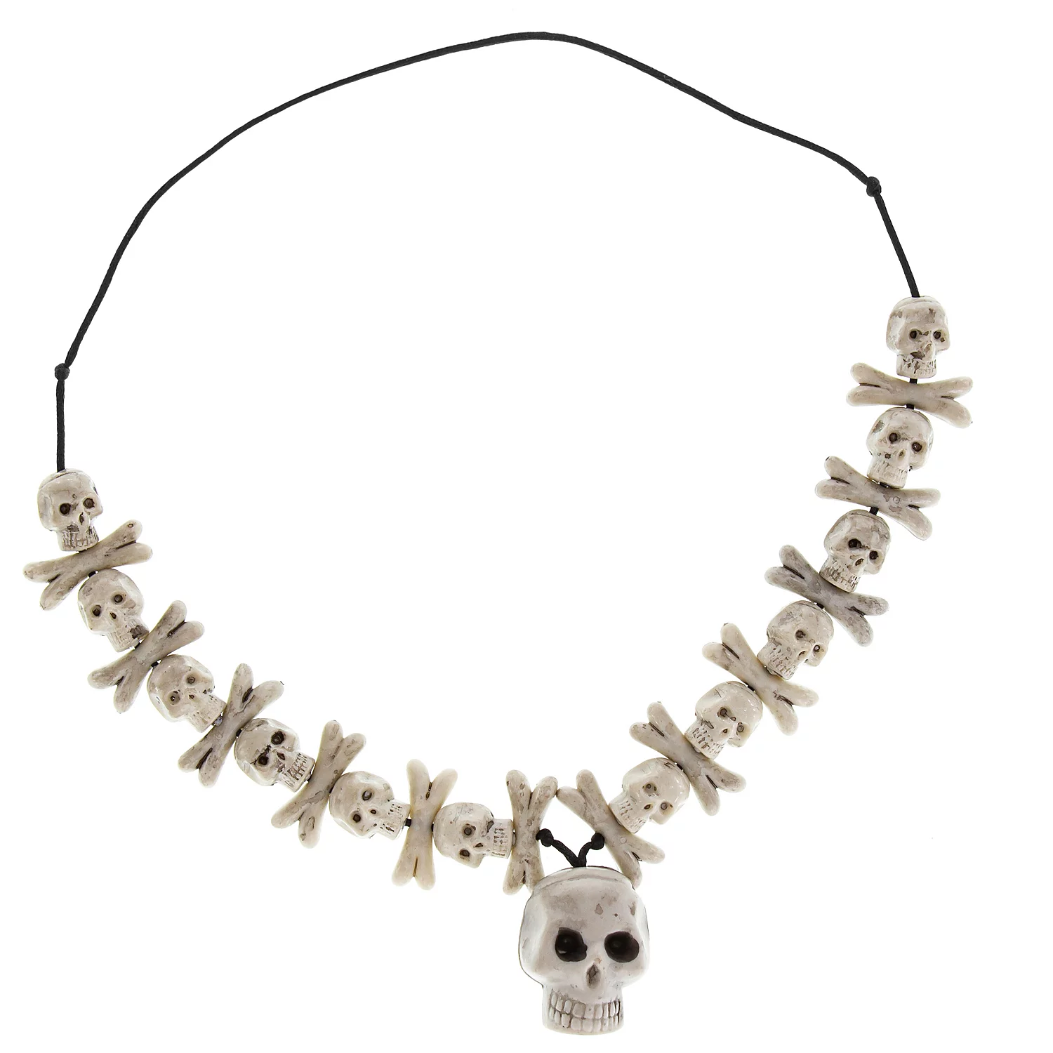 Kette Totenköpfe, weiß Image